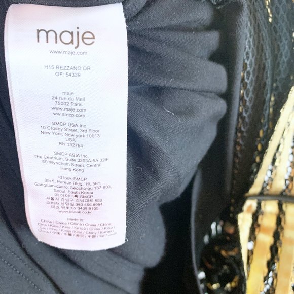 Maje Rezzano Mesh Stripe Dress - Picture 11 of 12